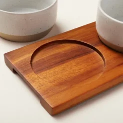 Wood Paddle With 4 Speckled Stoneware Bowls - Hearth & Hand™ With Magnolia -Hearth & Hand with Magnolia GUEST 00f3ff25 0987 4354 92c6 36d7aa772a7e