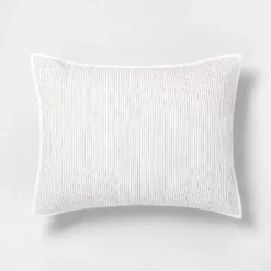 Microstripe Pillow Sham Cream/Gray - Hearth & Hand™ With Magnolia -Hearth & Hand with Magnolia GUEST 0411dbda 7209 43ed bfdf 242b502448e9