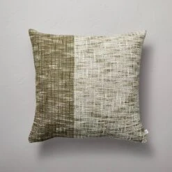 18"x18" Vertical Color Block Square Throw Pillow - Hearth & Hand™ With Magnolia -Hearth & Hand with Magnolia GUEST 16ced70f fa14 47c7 bf20 e0d0c763d32d