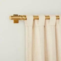 Fleck Stripe Leno Weave Curtain Panel Natural - Hearth & Hand™ With Magnolia -Hearth & Hand with Magnolia GUEST 1f5ec473 c412 41e9 9654 b9d01af55308