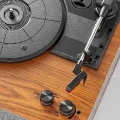 3-Speed Record Player Brown/Gray - Hearth & Hand™ With Magnolia -Hearth & Hand with Magnolia GUEST 38f5f3a4 be30 4624 9c9a 3488c5481e06