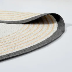 Round Border Stripe Braided Area Rug Neutral - Hearth & Hand™ With Magnolia -Hearth & Hand with Magnolia GUEST 4063a892 83b4 4e70 94ef 3b9cca03ee67