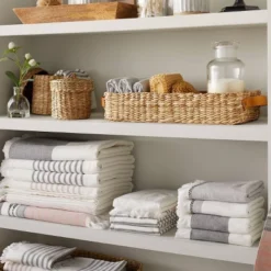 3 Compartment Woven Tank Tray With Leather Handles Beige - Hearth & Hand™ With Magnolia -Hearth & Hand with Magnolia GUEST 5d461430 3234 4cec add0 326ae5dc41b1