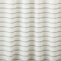 Blanket Stitch Curtain Panel Dark Gray/Cream - Hearth & Hand™ With Magnolia