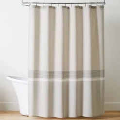 Color Block Striped Woven Shower Curtain - Hearth & Hand™ With Magnolia -Hearth & Hand with Magnolia GUEST 8563137c 44bf 43f6 9997 d0daf0fd1ac1