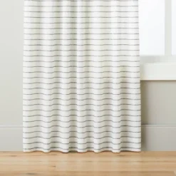 Blanket Stitch Curtain Panel Dark Gray/Cream - Hearth & Hand™ With Magnolia -Hearth & Hand with Magnolia GUEST 8eb55d3a 3f69 4b5c 90cd 64f194ddc50b