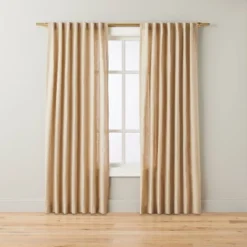 Fleck Stripe Leno Weave Curtain Panel Natural - Hearth & Hand™ With Magnolia -Hearth & Hand with Magnolia GUEST 9976e7d5 9983 49c8 a432 f89edf15ed43