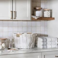 Wire & Fabric Laundry Hamper Sour Cream - Hearth & Hand™ With Magnolia -Hearth & Hand with Magnolia GUEST bd1a9ff9 9efb 4e55 9efa 921125c2aa2d 2