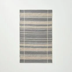 Wool Blend Variegated Stripe Area Rug Dark Gray - Hearth & Hand™ With Magnolia -Hearth & Hand with Magnolia GUEST c629a83d a738 4bab bd2a 06965392a6e8