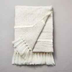 Heathered Stripe Woven Throw Blanket - Hearth & Hand™ With Magnolia -Hearth & Hand with Magnolia GUEST e8ea1114 2902 4a51 958f f35475e1447e