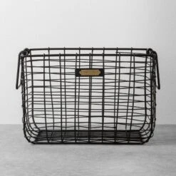 Wire Storage Basket Black - Hearth & Hand With Magnolia -Hearth & Hand with Magnolia GUEST efe86eae 04b3 4a40 b0c6 ffcdb651f04d
